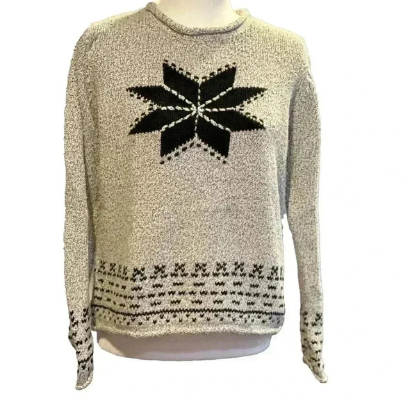 Vintage 2003 Christopher & Banks Sweater Hand Embroidered Womens Size Large - Picture 1 of 6